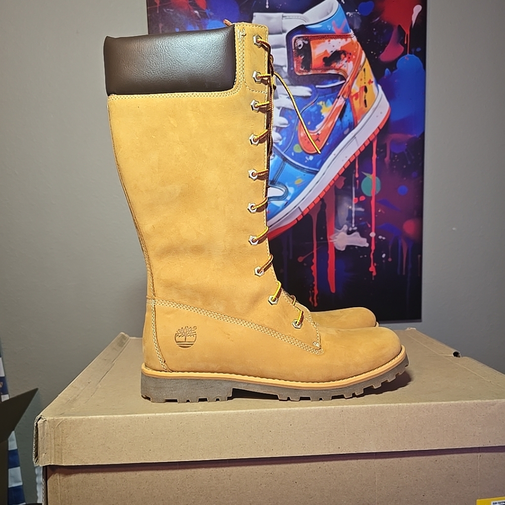 Timberland Tall Tan Leather Boots